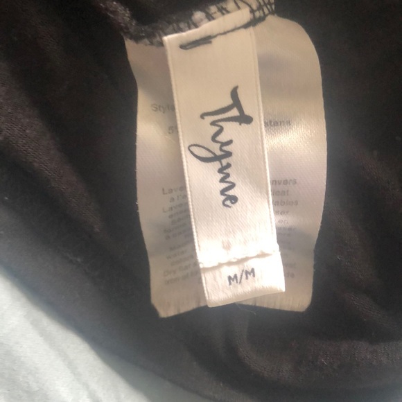 Thyme Maternity M Black Tank Top - Picture 2 of 2